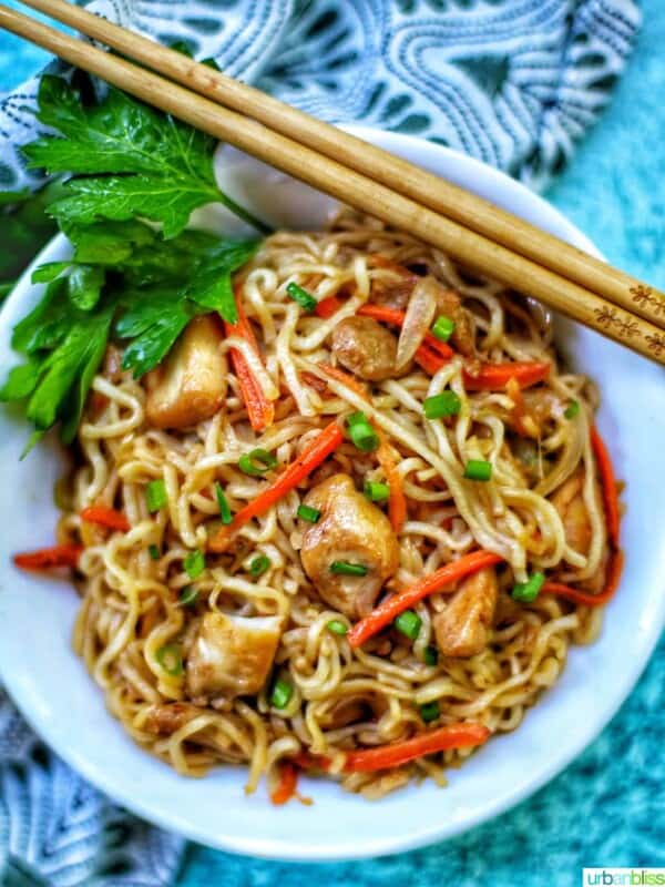 chicken yakisoba noodles