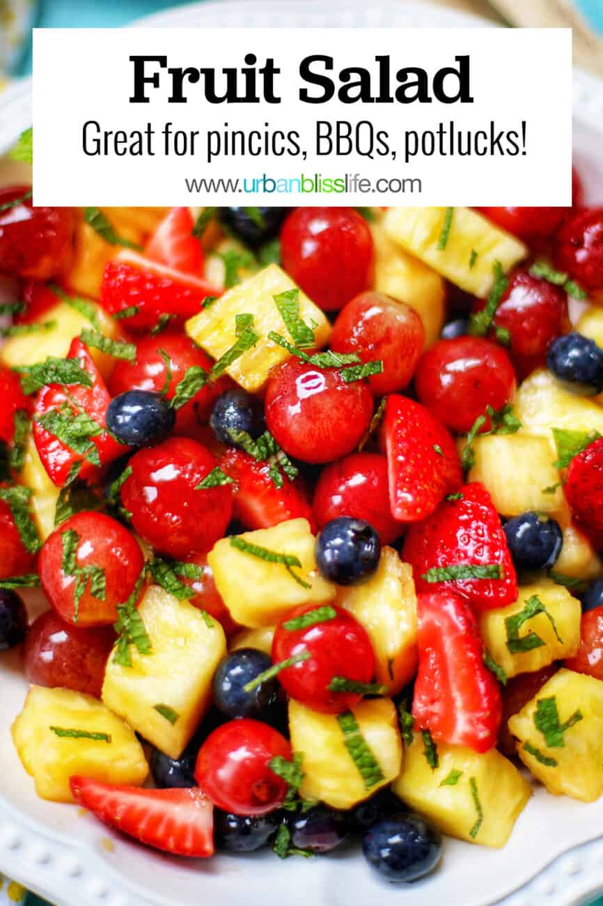 fruit salad with text overlay