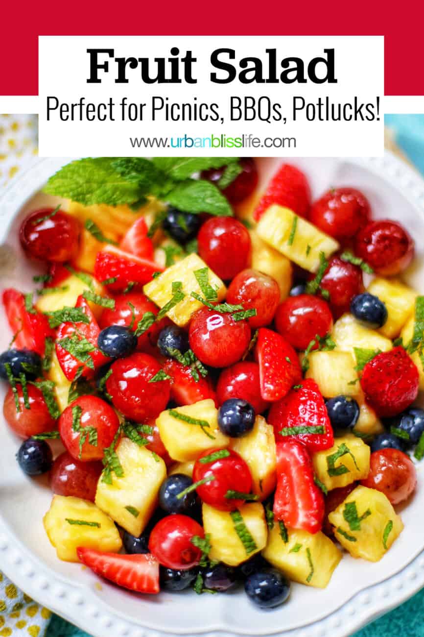 fruit salad with text overlay
