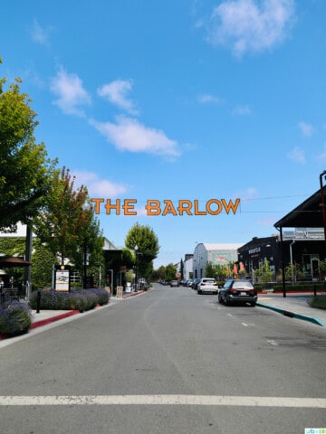 The Barlow sign on street