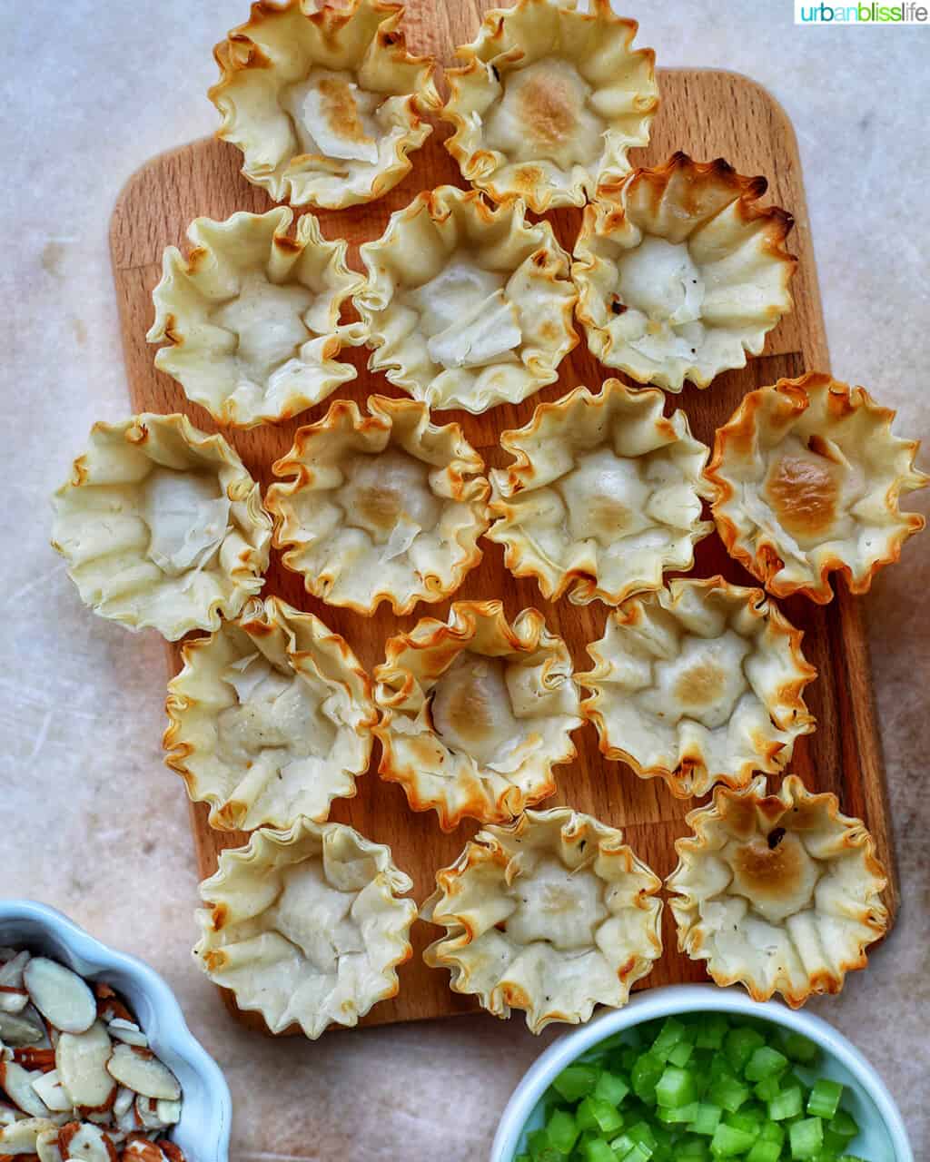 phyllo dough shells