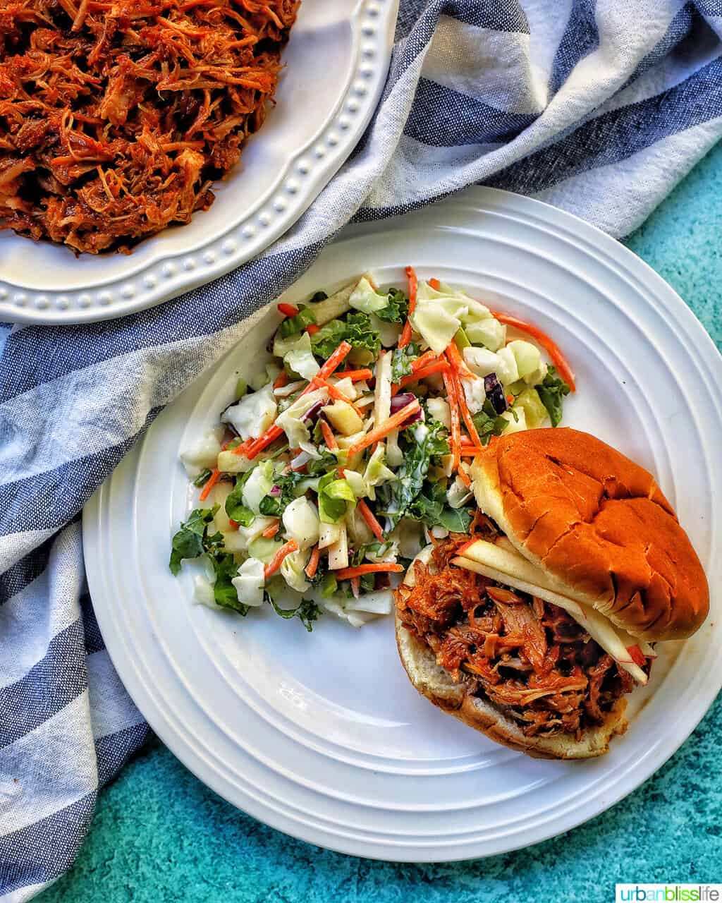 instant pot pulled pork sandwiches with slaw
