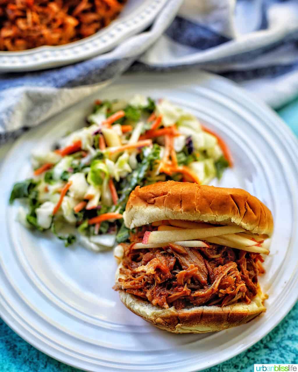 instant pot pulled pork sandwiches with slaw