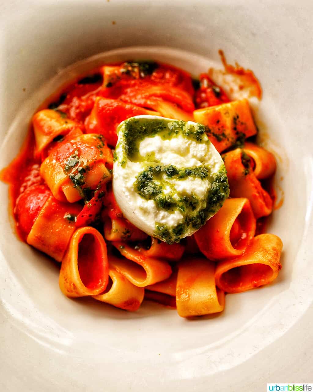 pasta in Lugano, Switzerland
