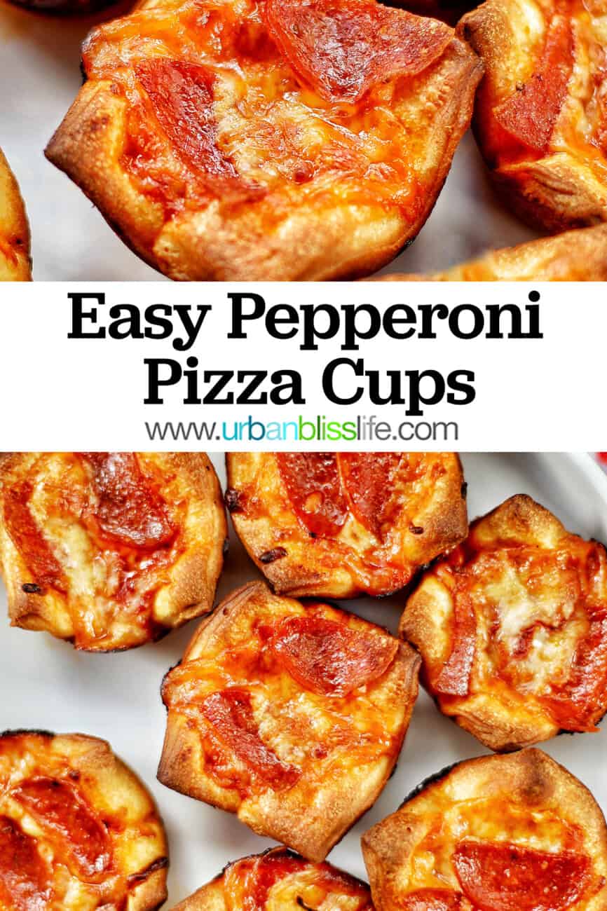 pepperoni pizza cups with text overlay