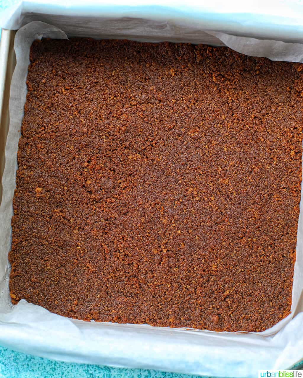 Crust for Pumpkin Cheesecake Bars with Gingersnap Crust