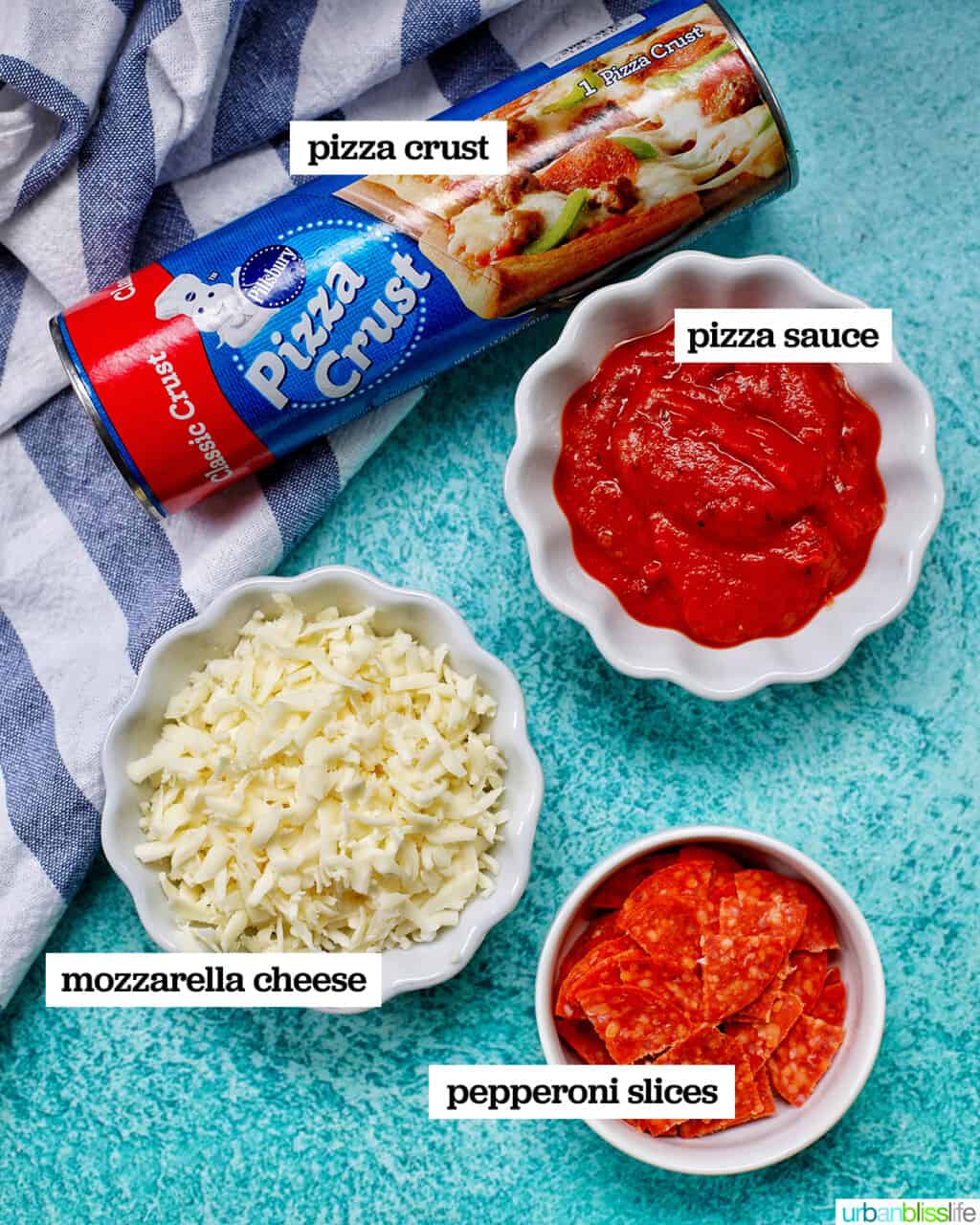 ingredients for pizza cups