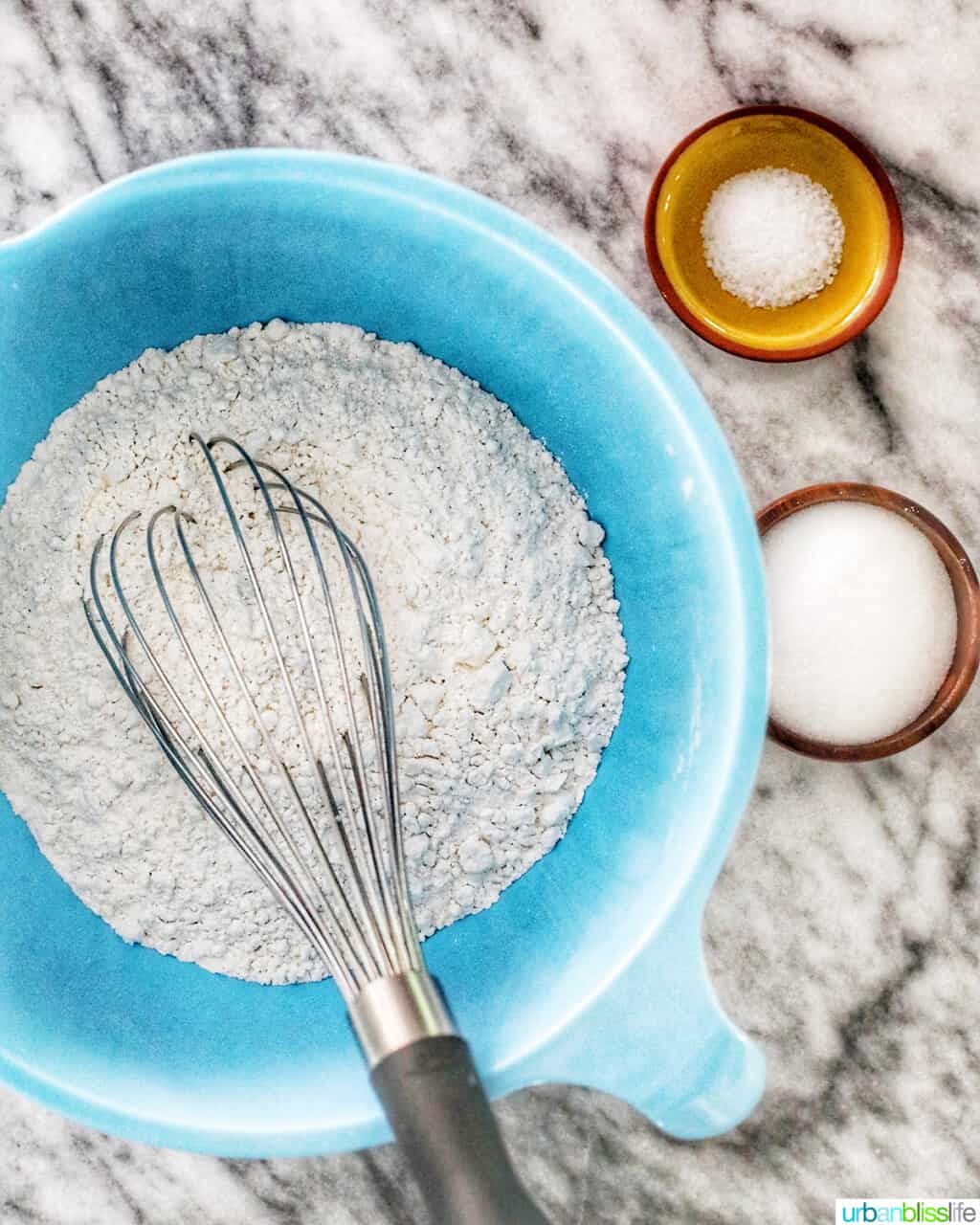 dry ingredients for Filipino Pandesal rolls