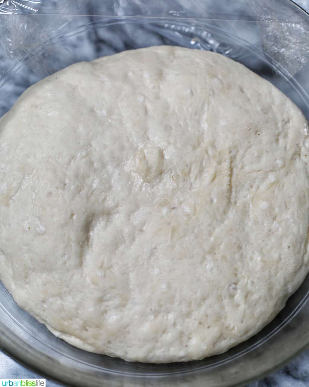 proofed dough in bowl