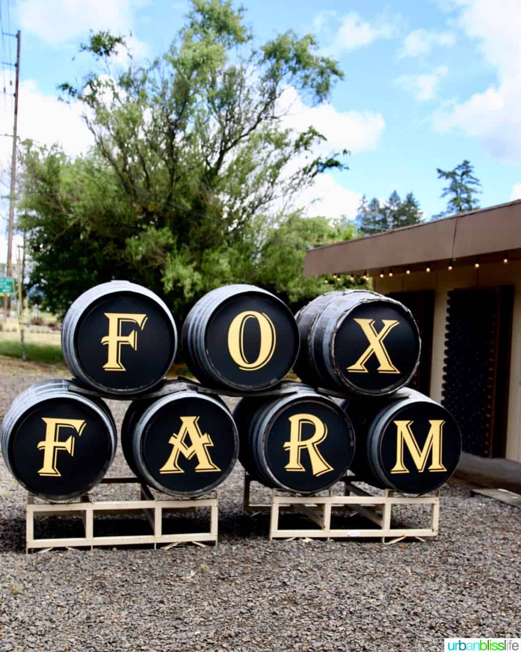 Fox Farms Vineyards sign