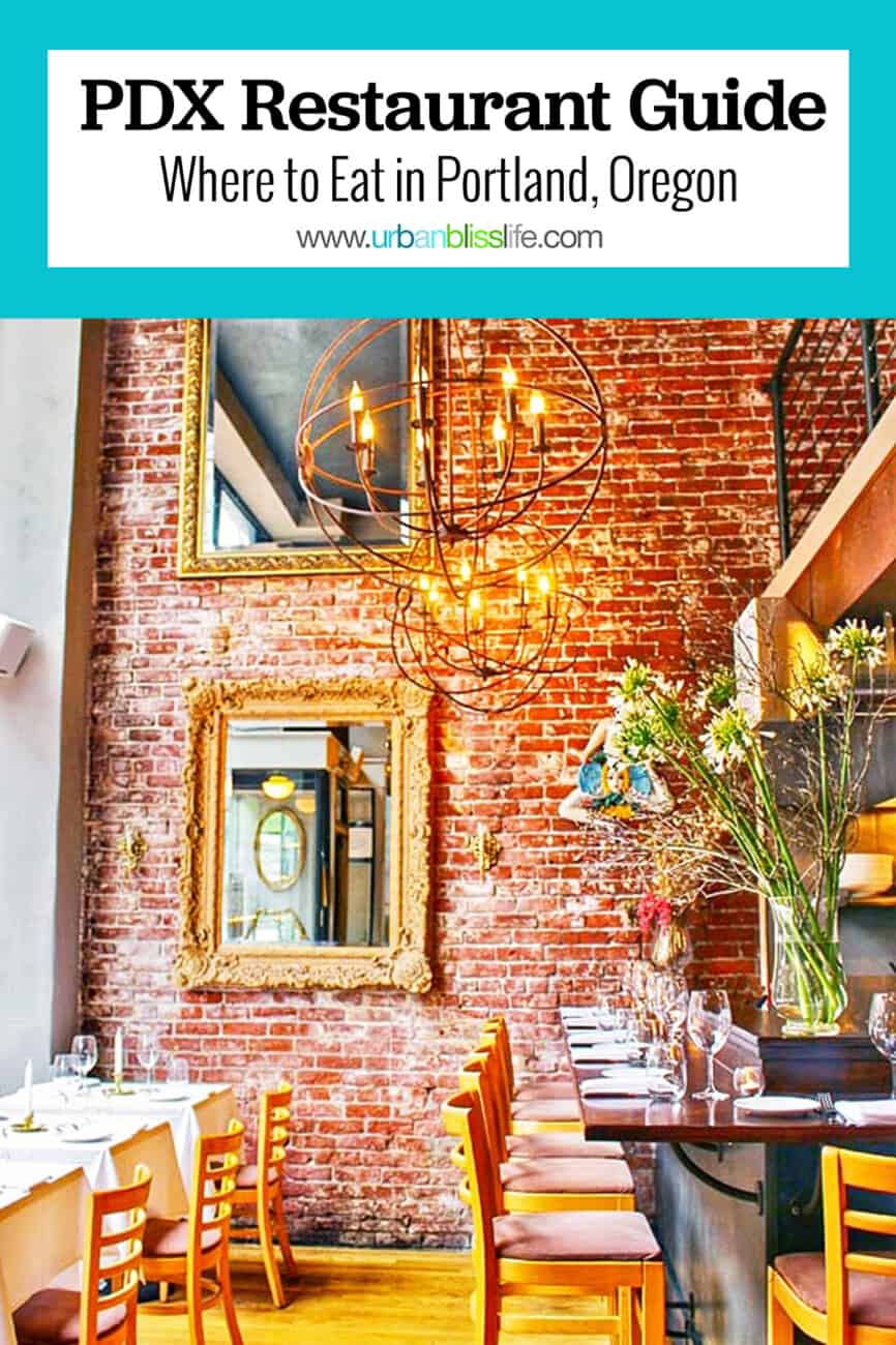photos from a Portland restaurant with text overlay