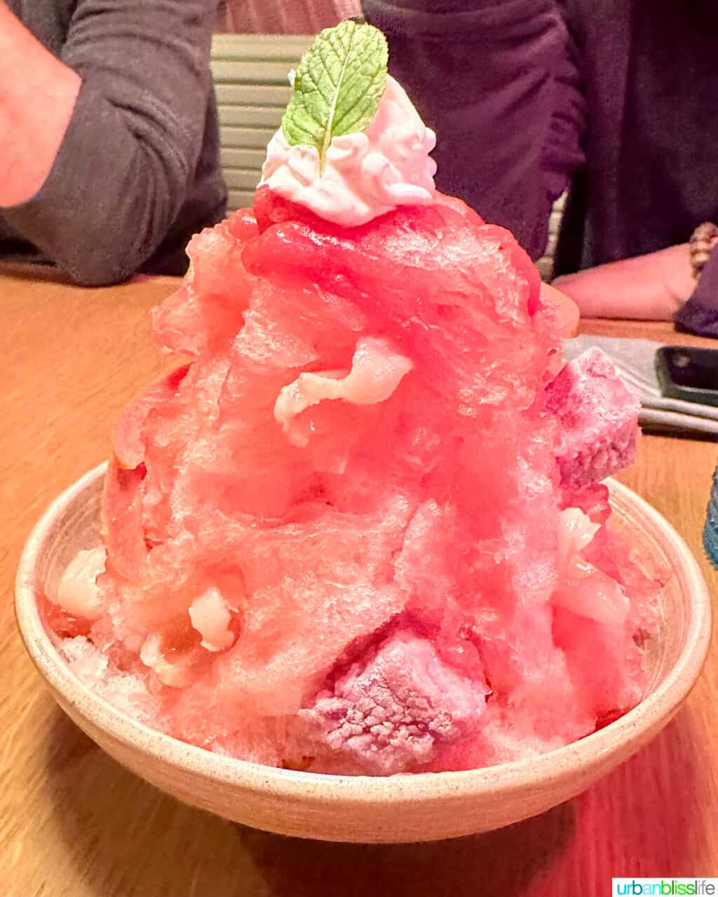 Bowl of shaved ice at Phuket Cafe.