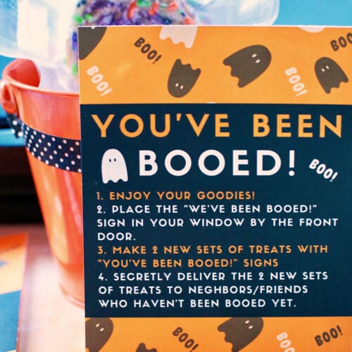 You've Been Booed signs