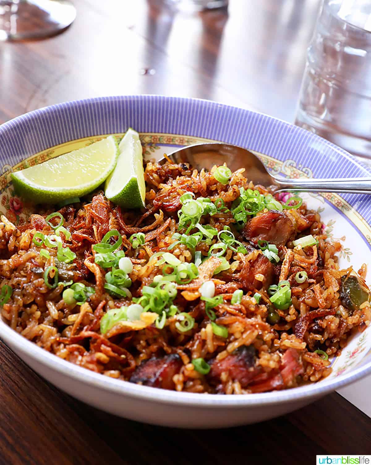 skillet of bbq fried rice