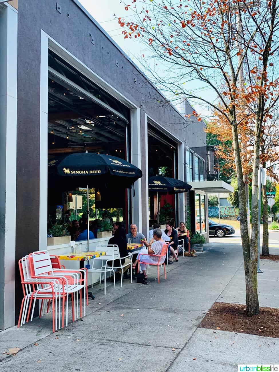 Exterior of Eem restaurant.