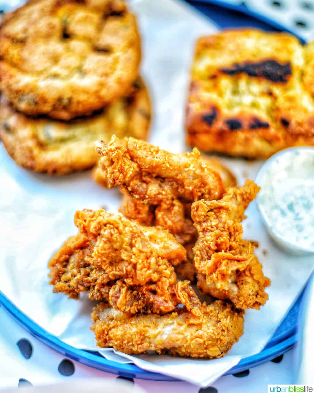 fried chicken.