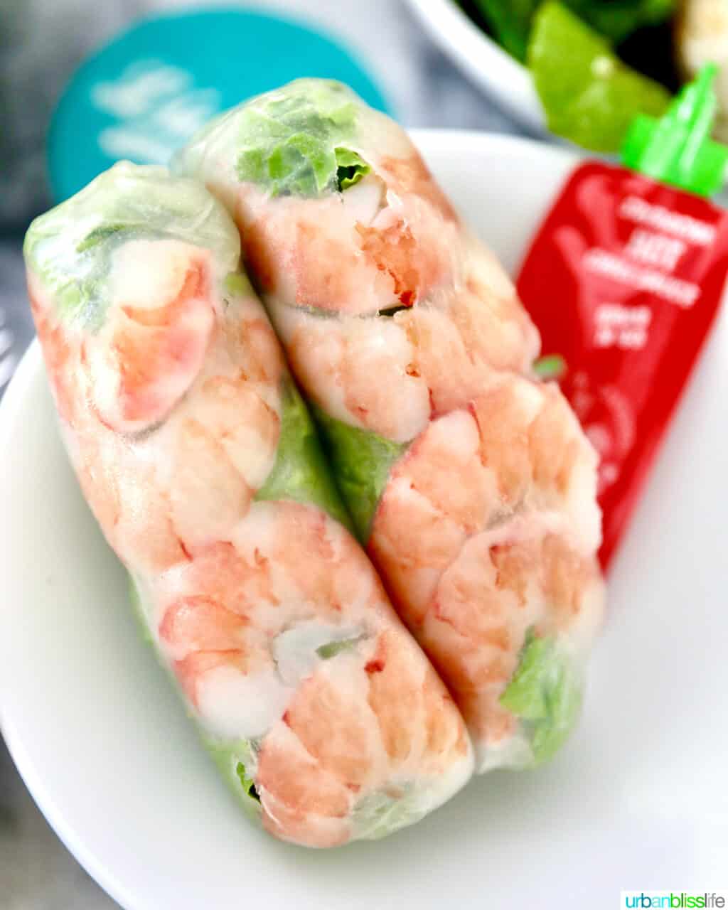 shrimp rolls.