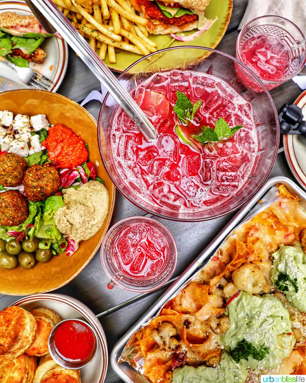 food and drinks at Punchbowl Social