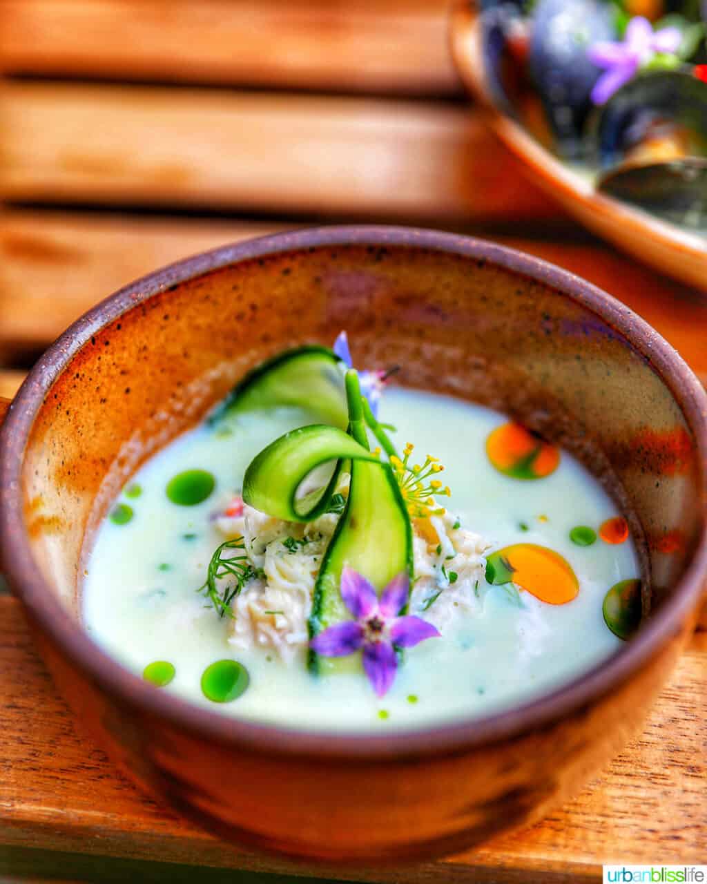 soup at at Quaintrelle restaurant in Portland, Oregon.