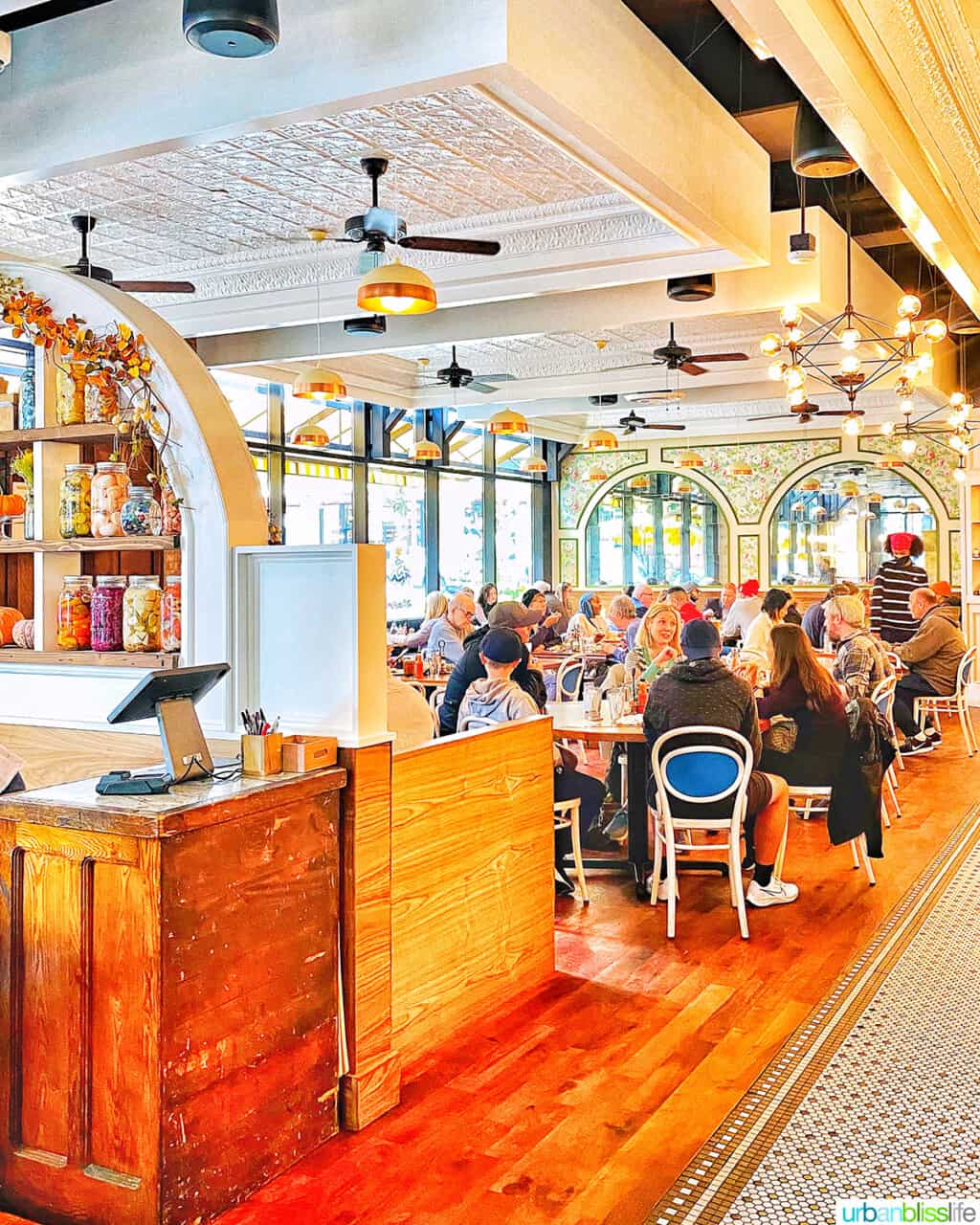 inside of Screen Door restaurant in Portland's Pearl District