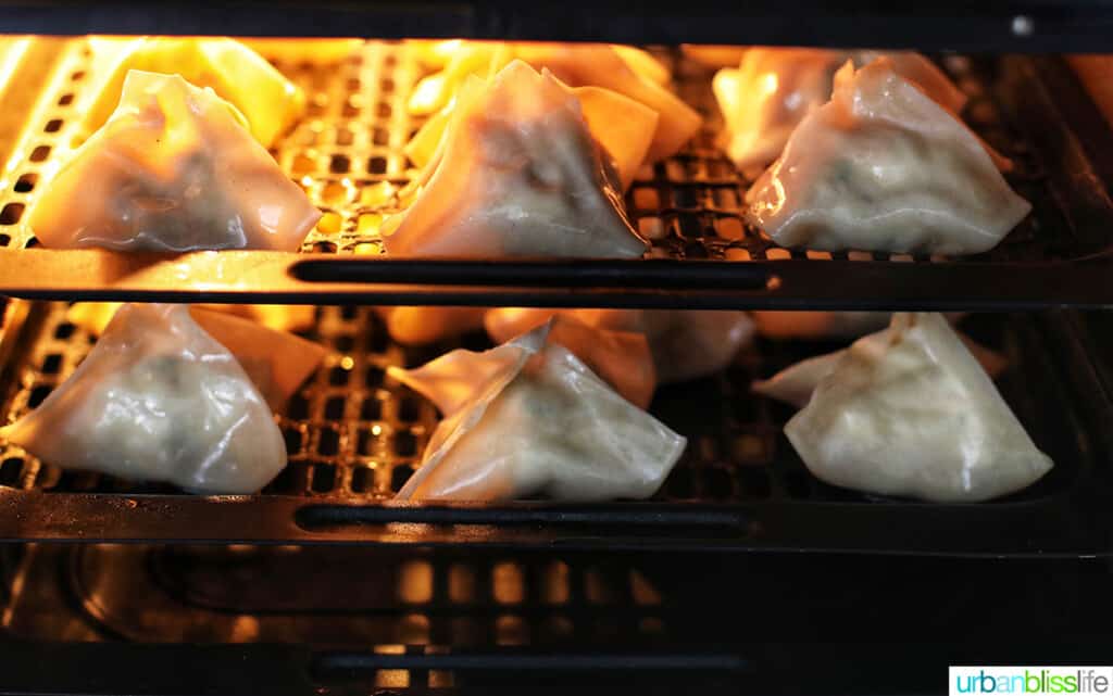 crab rangoons in an air fryer