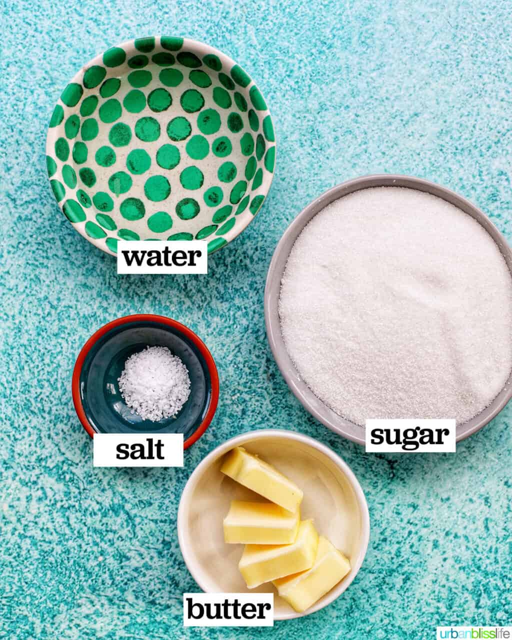 ingredients for caramel