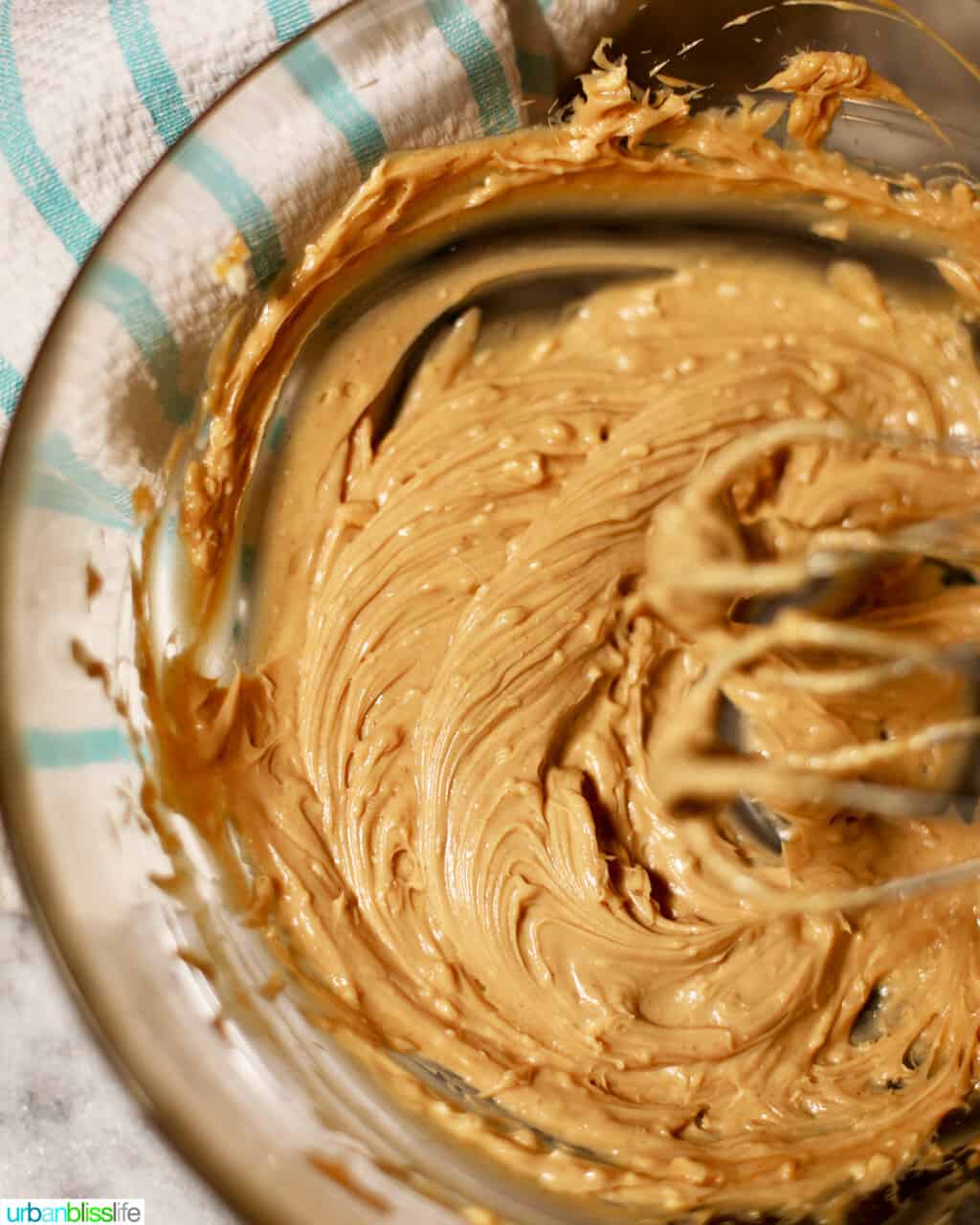 mixing cookie dough