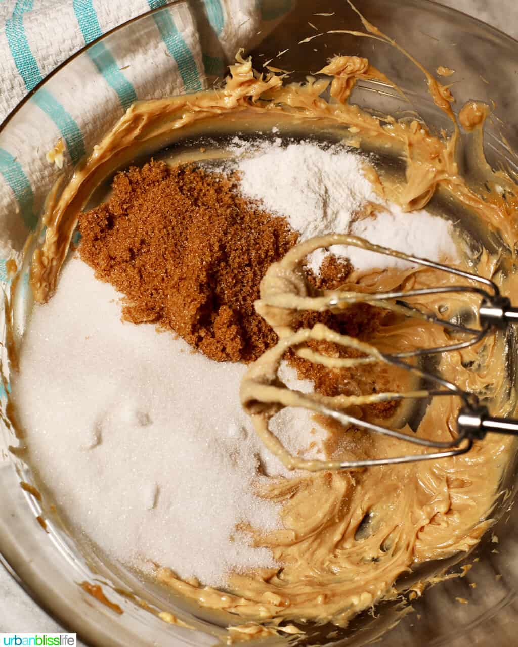 mixing cookie dough