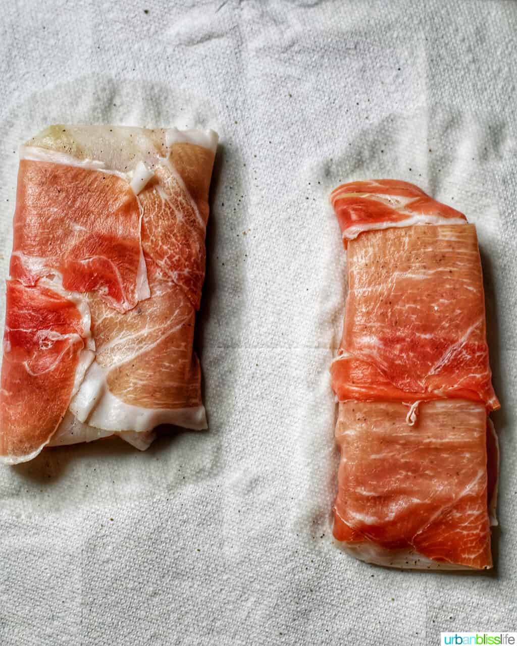 prosciutto wrapped halibut