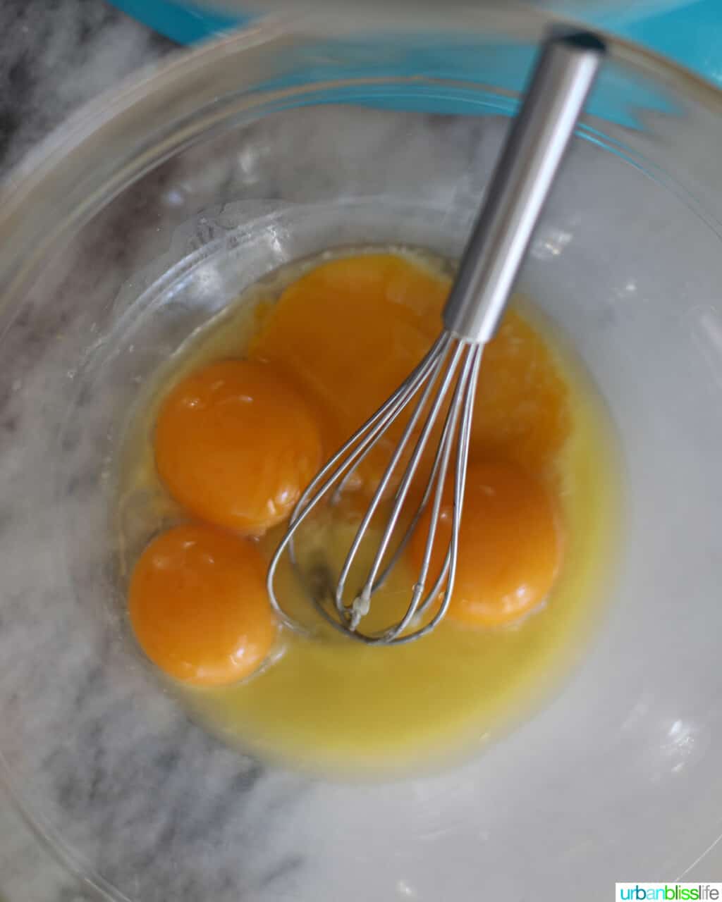 whisking eggs