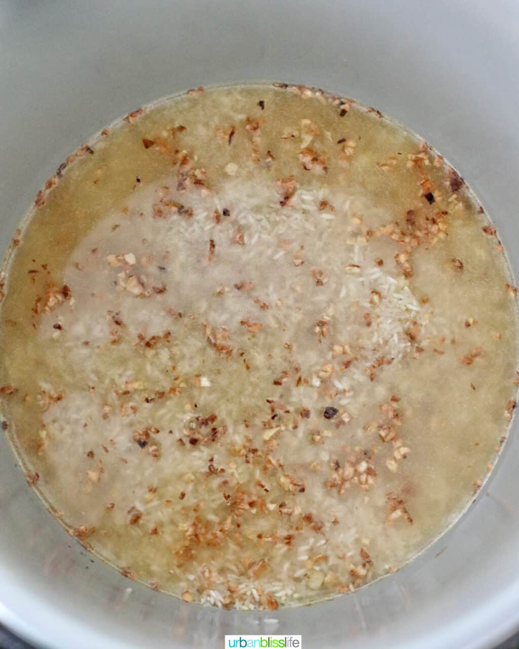 chicken broth over rice in instant pot