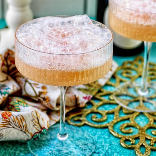 champagne floats with sherbet