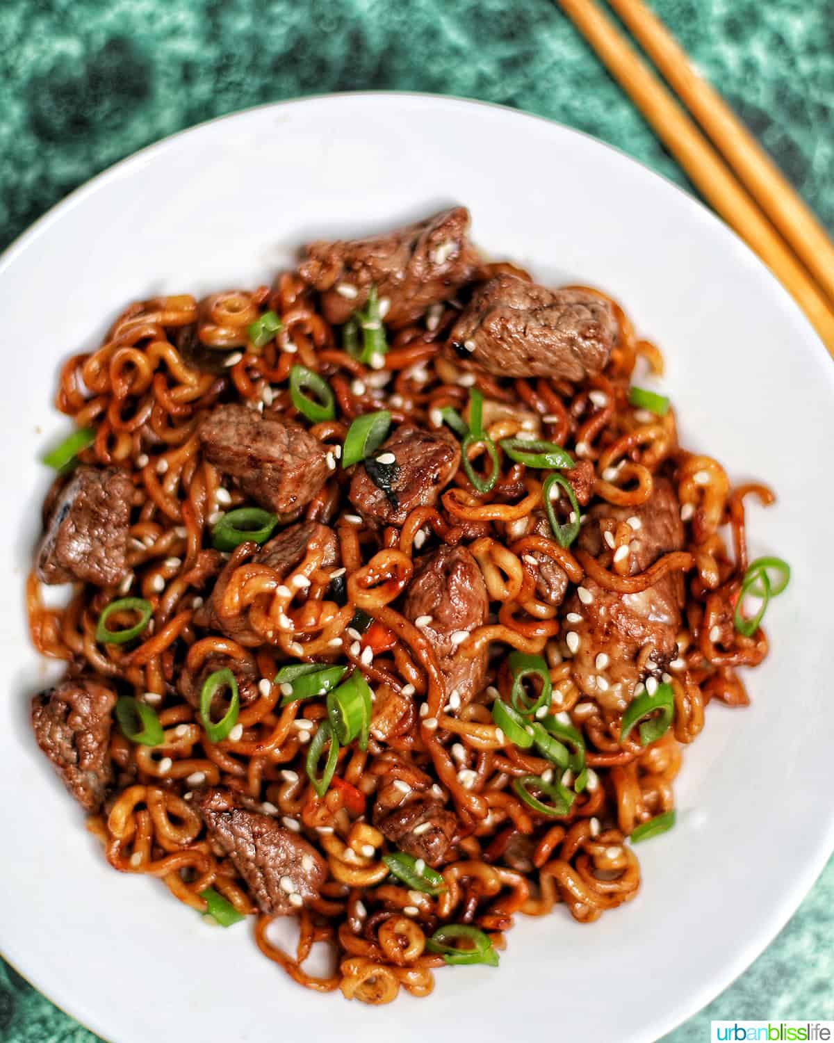 bowl of bowl of Jjapaguri noodies (ram-don recipe)