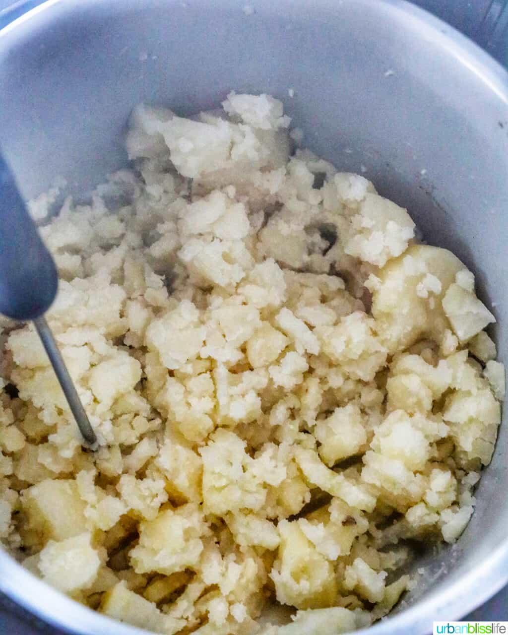 mashing potatoes in an instant pot