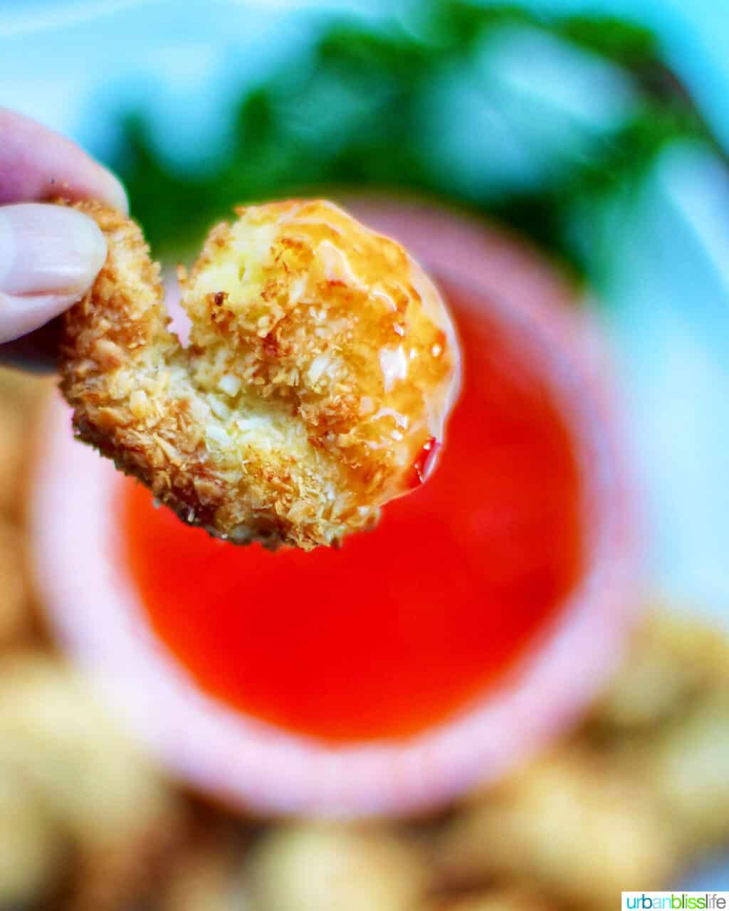 single coconut shrimp