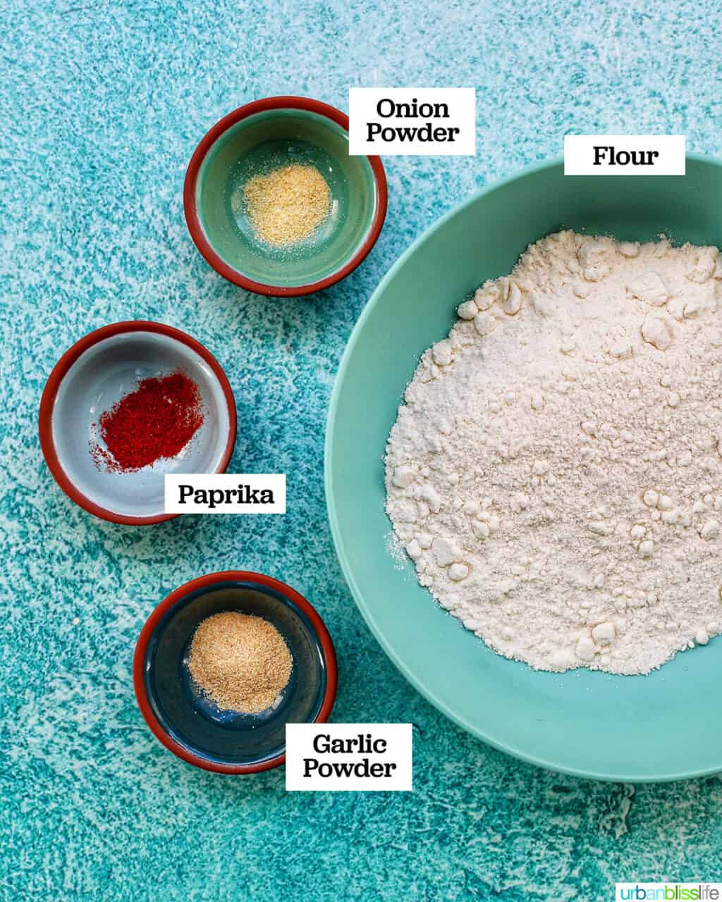 dry ingredients for coconut shrimp