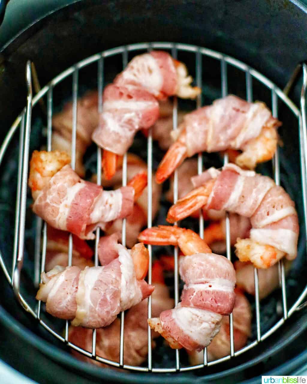 air fryer bacon wrapped shrimp