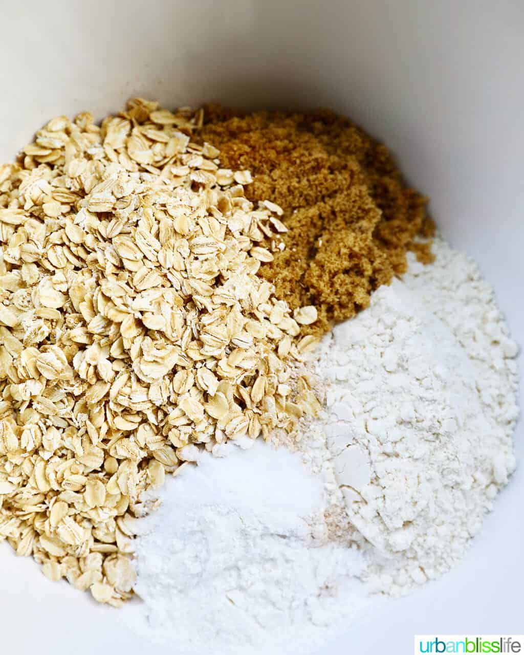 dry ingredients in a bowl to make Guinness brown bread