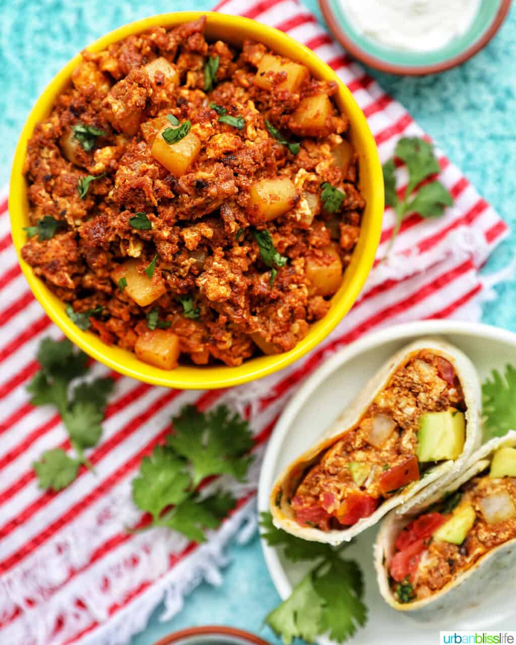 chorizo breakfast burrito
