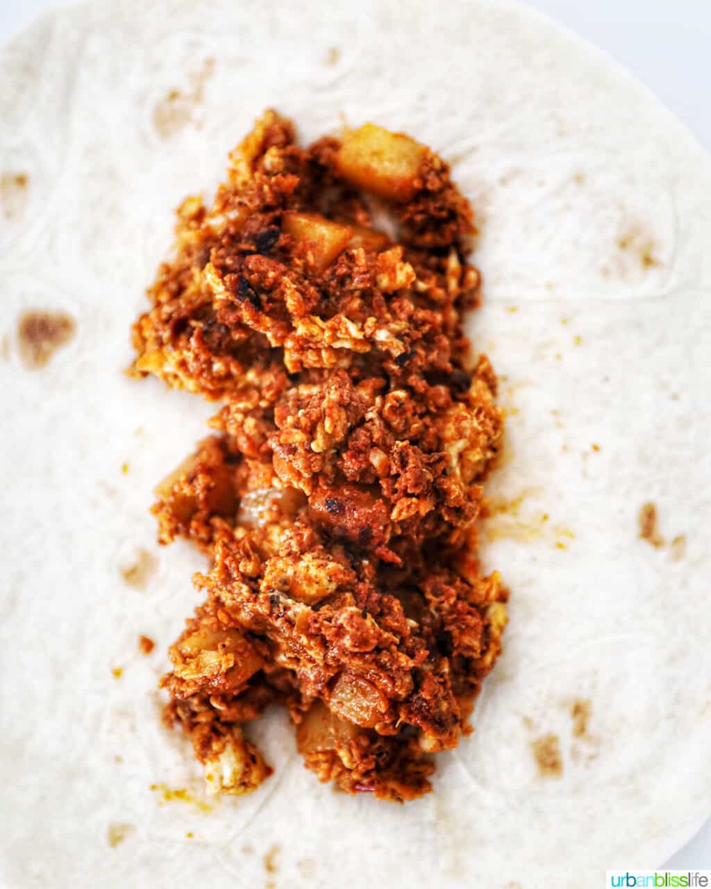chorizo breakfast burrito