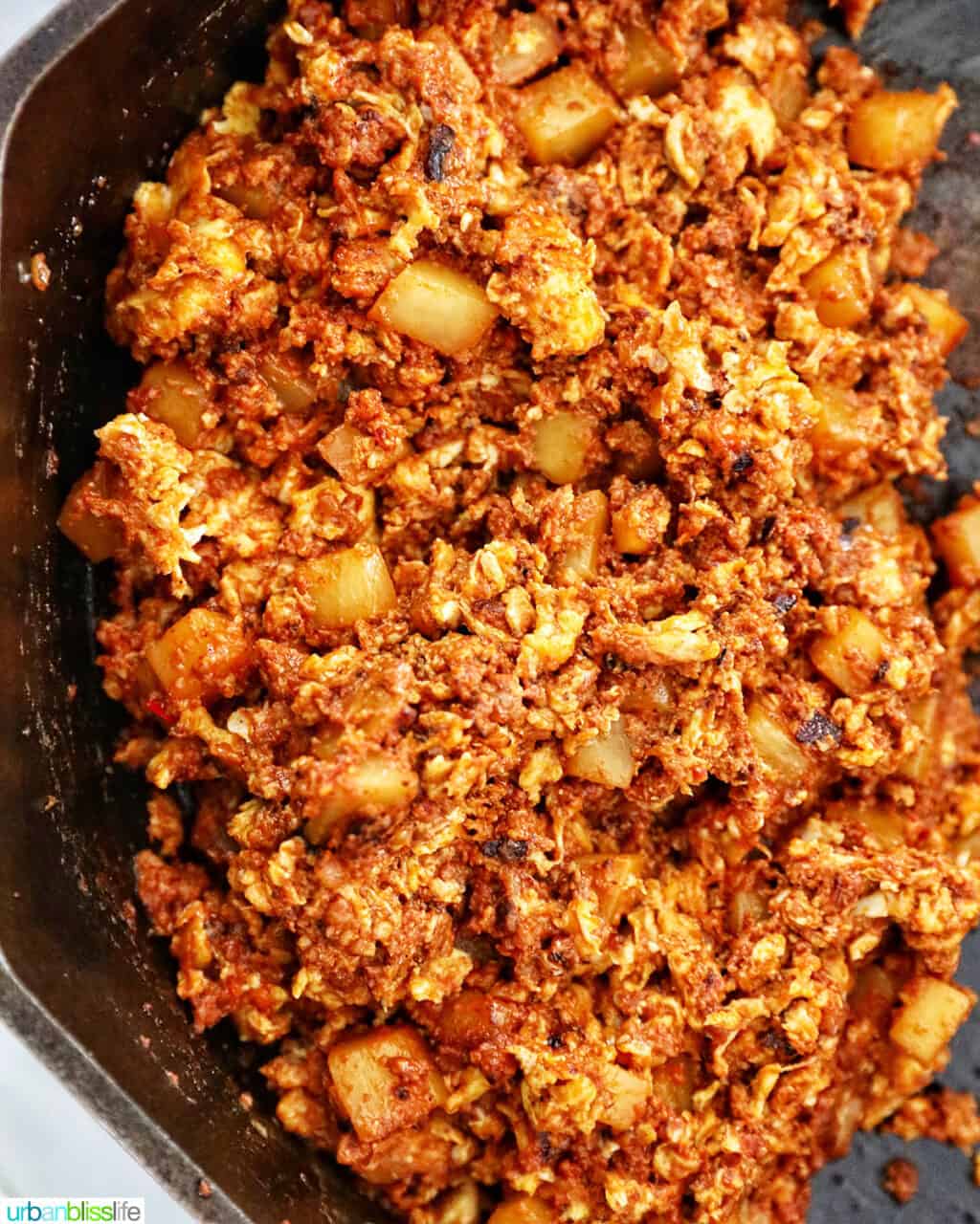 chorizo breakfast burrito mix