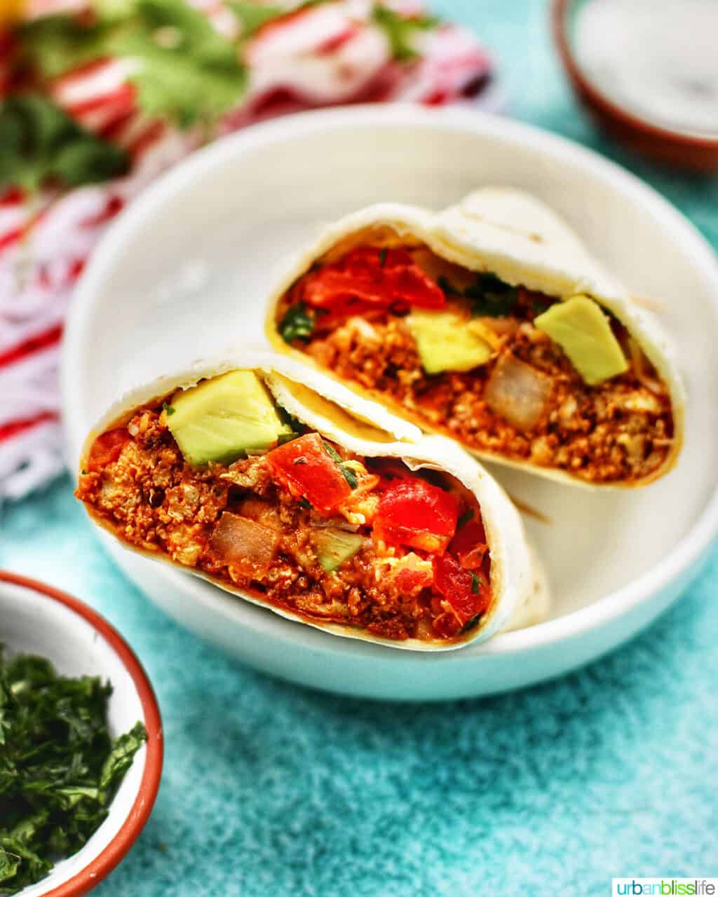 chorizo breakfast burrito