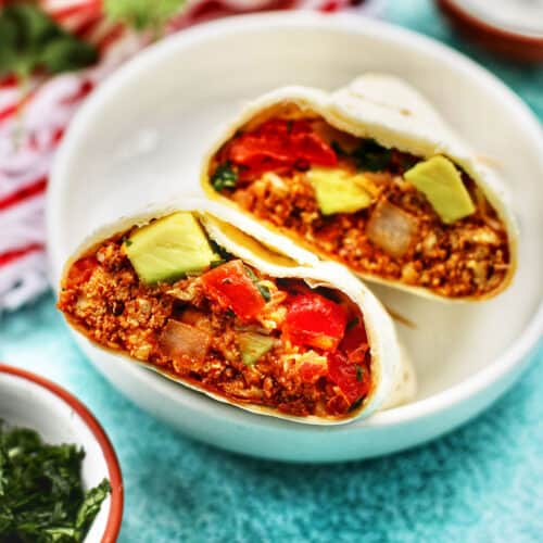 chorizo breakfast burrito