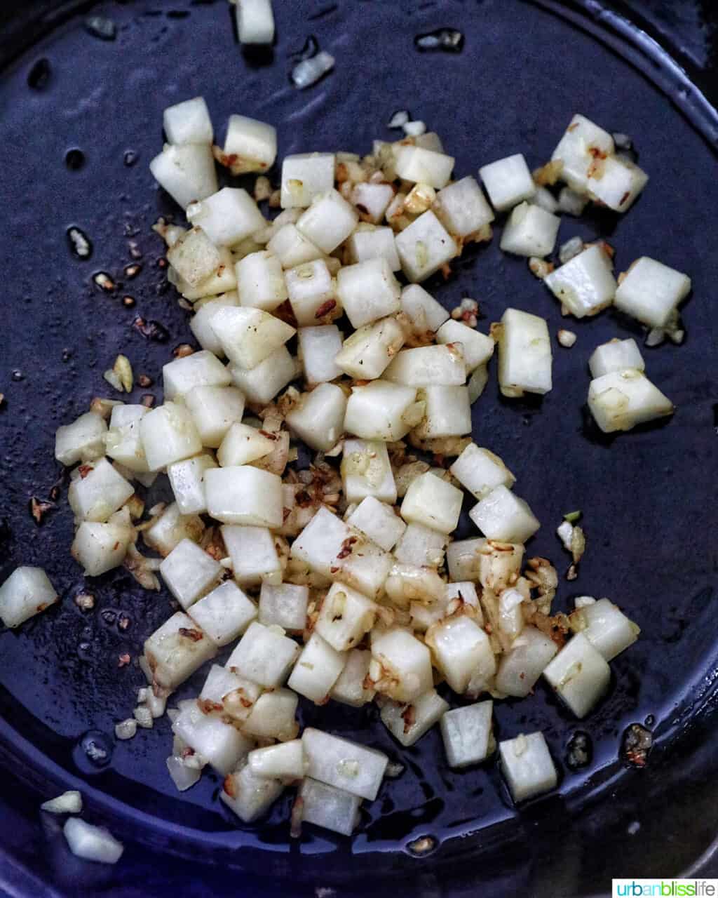 cooking potatoes onions garlic