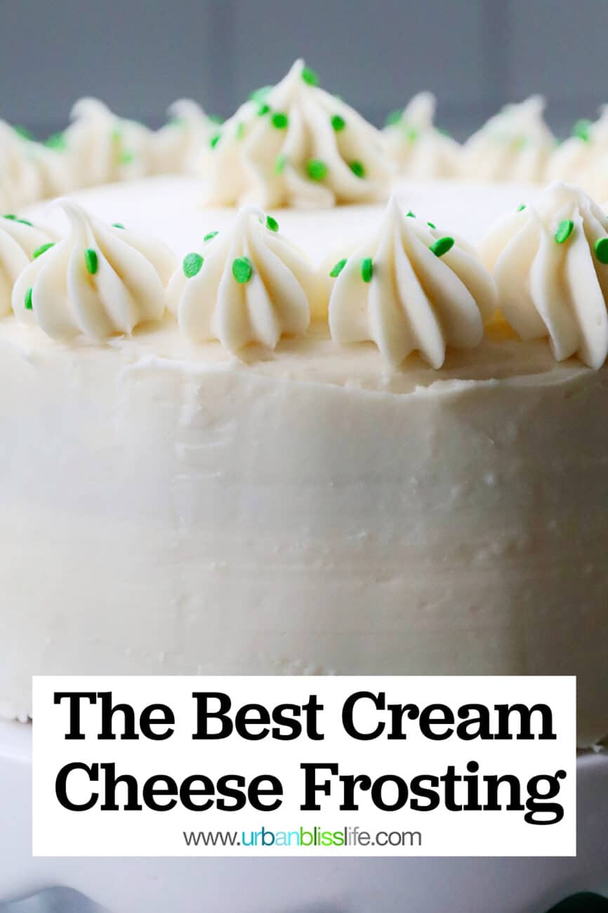 best cream cheese frosting with text overlay