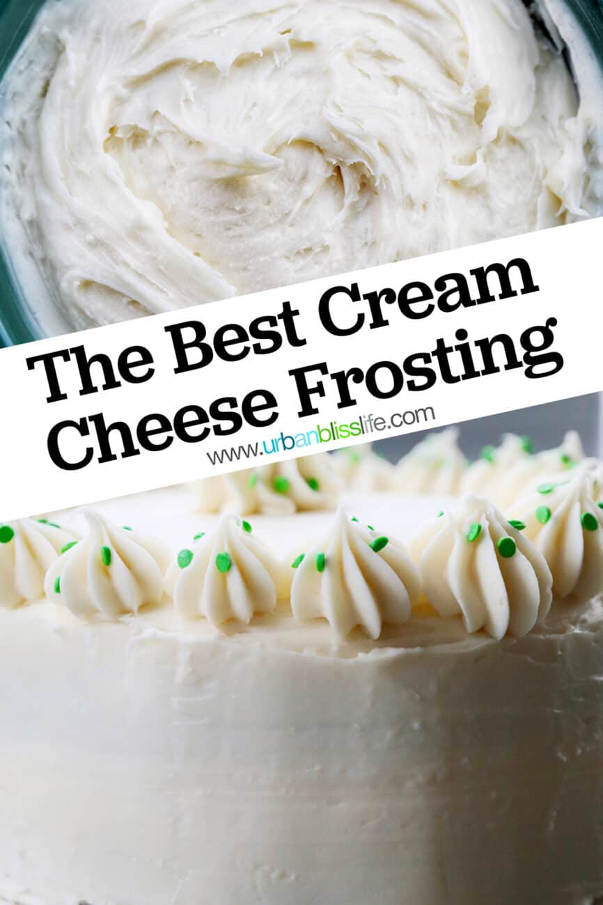 best cream cheese frosting with text overlay