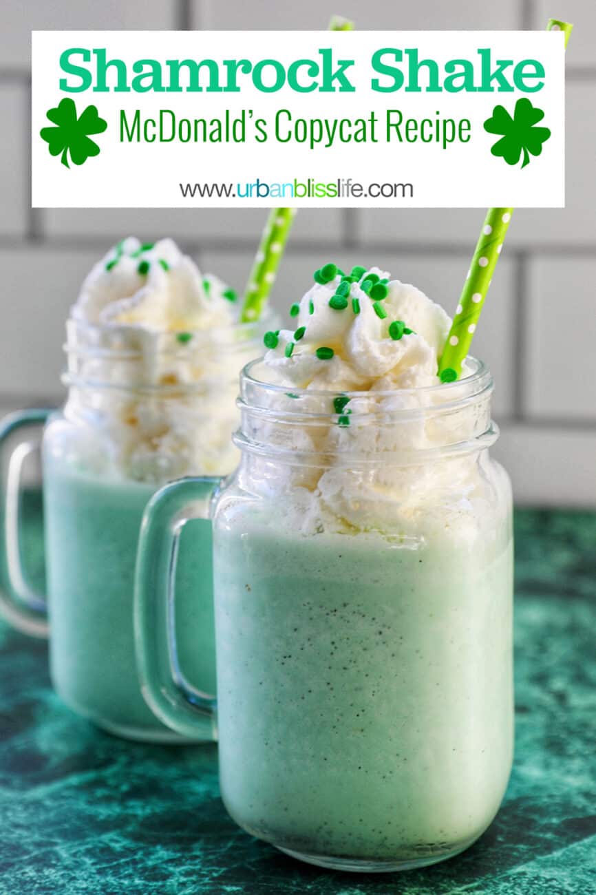 shamrock shake with text overlay