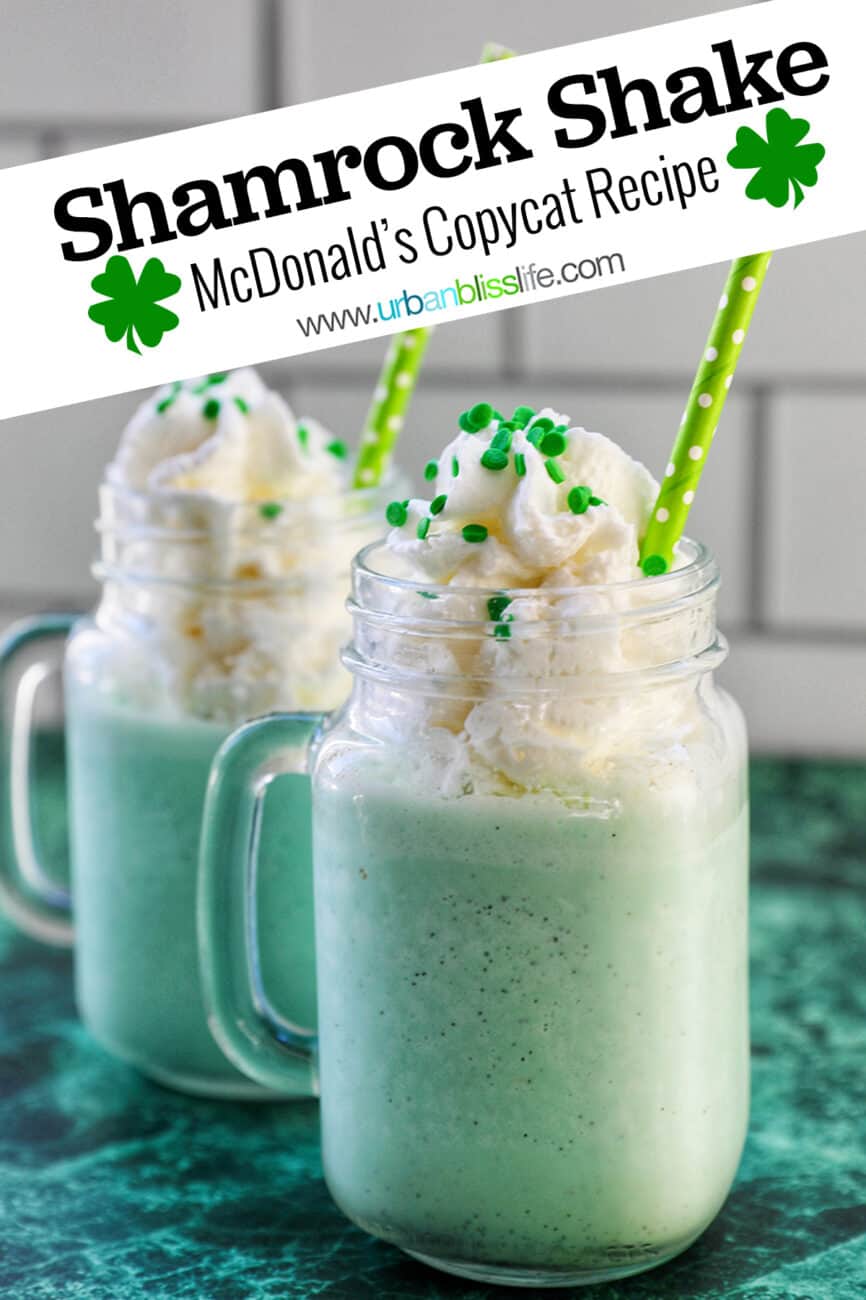 shamrock shake with text overlay