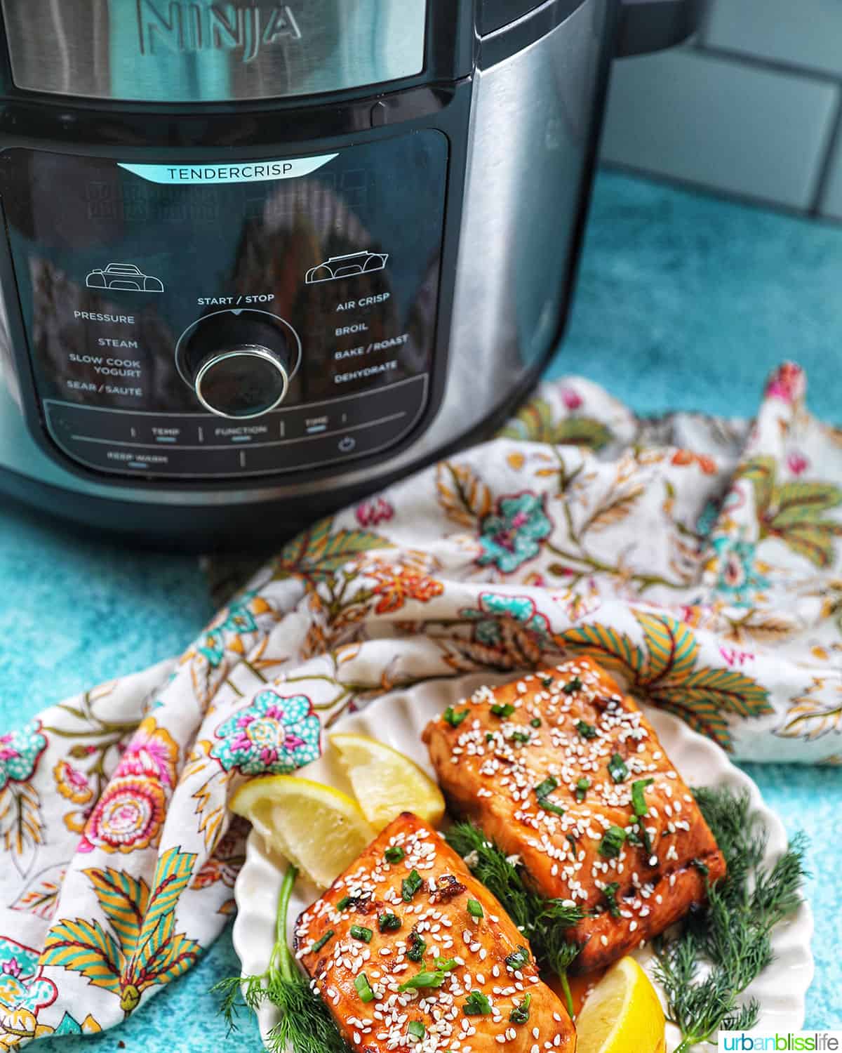 air fryer teriyaki salmon with ninja foodi