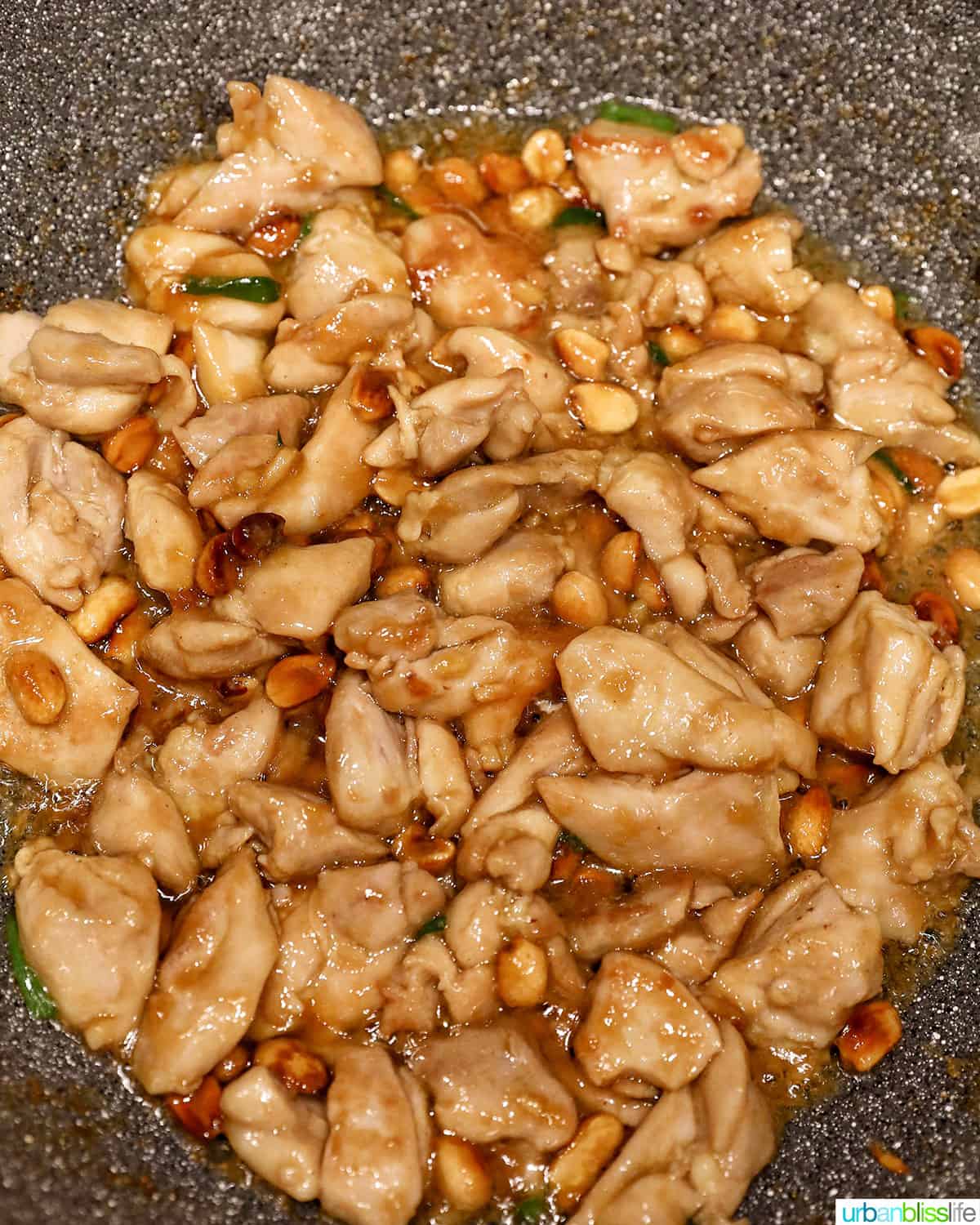 cooking kung pao chicken